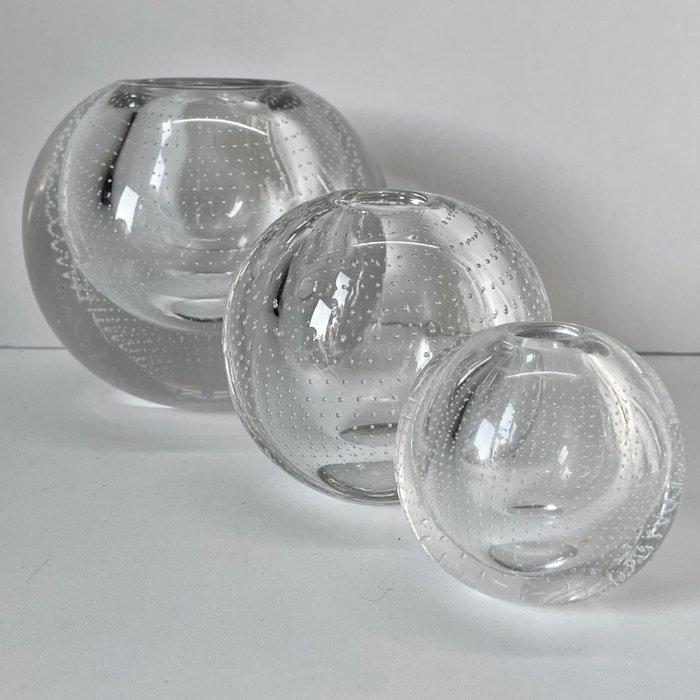 Leerdam - A.D. Copier - Vaas (3) - Glas - Spijkerbollen, Antiek en Kunst, Antiek | Glas en Kristal