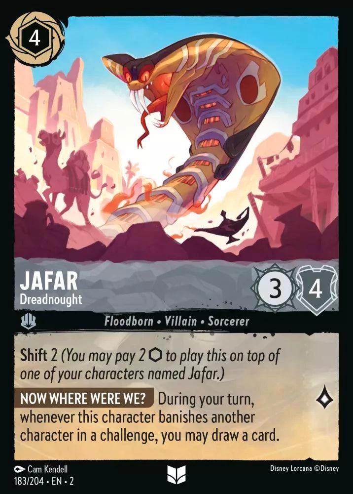 [183/204][S2] - JAFAR - Dreadnought ENG FOIL [M/NM], Verzamelen, Disney, Verzenden