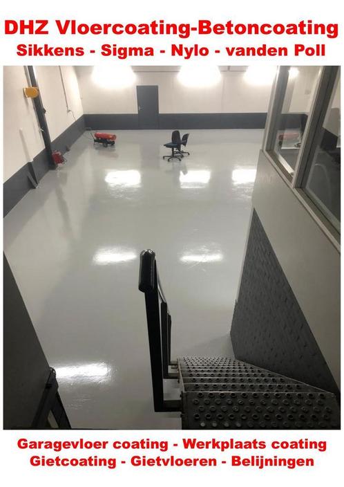 240m2 2K Epoxy WERKPLAATS vloercoating TIJDELIJK 15% KORTING, Doe-het-zelf en Verbouw, Verf, Beits en Lak, 20 liter of meer, Grijs