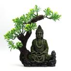 Boeddha onder boom 23cm / Aquariumdecoratie As-187, Dieren en Toebehoren, Vissen | Aquaria en Toebehoren, Verzenden, Nieuw