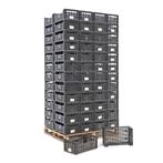 Gebruikte Stapelbak kunststof palletaanbieding wanden +, Doe-het-zelf en Verbouw, Kratten en Dozen, Ophalen of Verzenden, Gebruikt