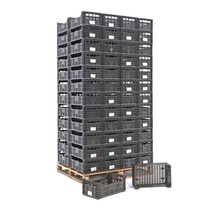 Gebruikte Stapelbak kunststof palletaanbieding wanden +, Doe-het-zelf en Verbouw, Kratten en Dozen, Gebruikt, Ophalen of Verzenden