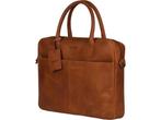 Burkely Vintage Jack Worker 13,3 - Schoudertas - Cognac, Verzenden, Zo goed als nieuw