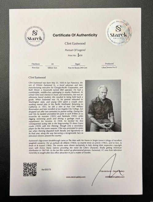 Clint Eastwood -Portrait Of Legend - Fine Art Photography -, Verzamelen, Film en Tv