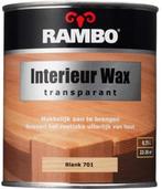 Rambo Interieur Wax Transparant - Blank 701 - 750 ml, Doe-het-zelf en Verbouw, Verf, Beits en Lak, Ophalen of Verzenden, Nieuw