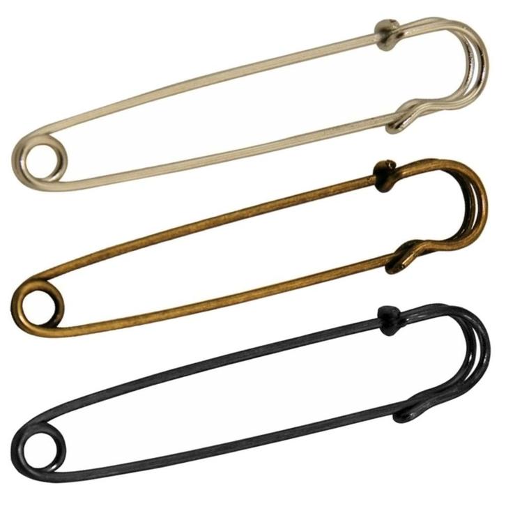 Fako Bijoux - Sierspeld / Sjaalspeld - Classic - 75mm - Set, Sieraden, Tassen en Uiterlijk, Broches, Verzenden