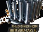 Wielbouten M14x1,50 Conisch 60mm ( M14 x 1,50 ), Ophalen of Verzenden