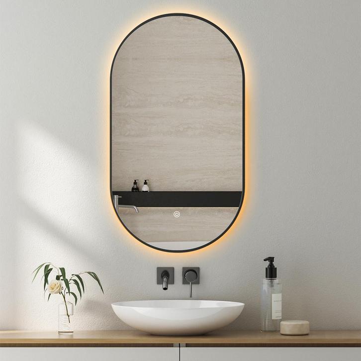 Badkamerspiegel met LED Verlichting en Verwarming 50x100cm, Huis en Inrichting, Woonaccessoires | Spiegels, Ophalen of Verzenden