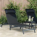 vidaXL Ligbed Antraciet 197x52x25,5 cm Textilene, Tuin en Terras, Ligbedden, Verzenden, Nieuw
