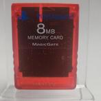 Doorzichtige Rode 8MB Memorycard Playstation 2, Ophalen of Verzenden, Nieuw