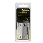 Benson RVS scharnieren - 50,8 mm - Inclusief schroeven -..., Doe-het-zelf en Verbouw, IJzerwaren en Bevestigingsmiddelen, Ophalen of Verzenden