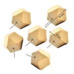Set van 28 houten punaises, polygonen, in 2 doosjes, Ophalen of Verzenden, Nieuw