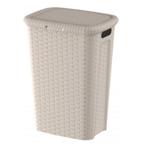 Wasmand Weave 53L Crème – Hoog Model met Deksel, Verzenden, Nieuw