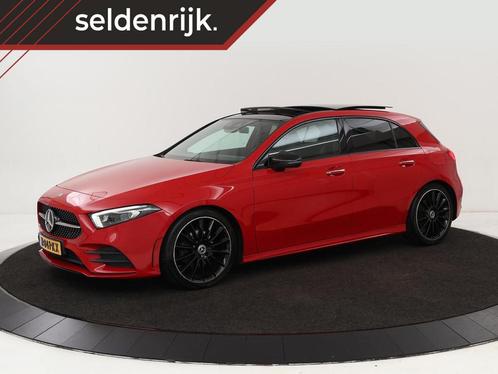 Mercedes-Benz A-Klasse 200 AMG Night | Panoramadak |, Auto's, Mercedes-Benz, Lease, Automaat, Hatchback, Benzine, Plug-in hybride