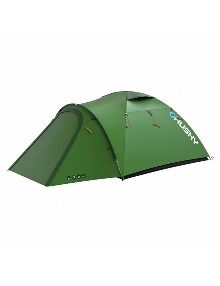 Husky tent extreem lichtgewicht Baron 3 - 3 persoons - Groen, Caravans en Kamperen, Tenten, Nieuw, tot en met 3, Verzenden