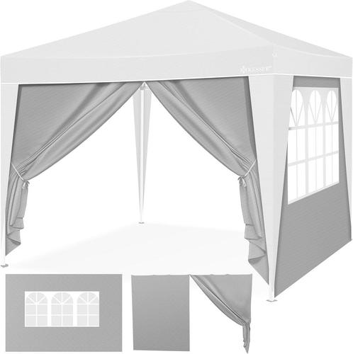 KESSER® Zijwand voor paviljoen - 3x3m - Grijs, Tuin en Terras, Tuinmeubel-accessoires, Nieuw, Verzenden
