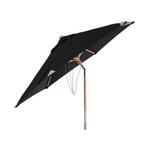 *WOONWINKEL* Brafab Trieste Houten Parasol Zwart 250 Cm Kant, Verzenden, Nieuw