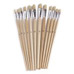 Benson Penseelset - Platte kwasten - 12 maten - Voor jong..., Hobby en Vrije tijd, Schilderen, Ophalen of Verzenden, Nieuw