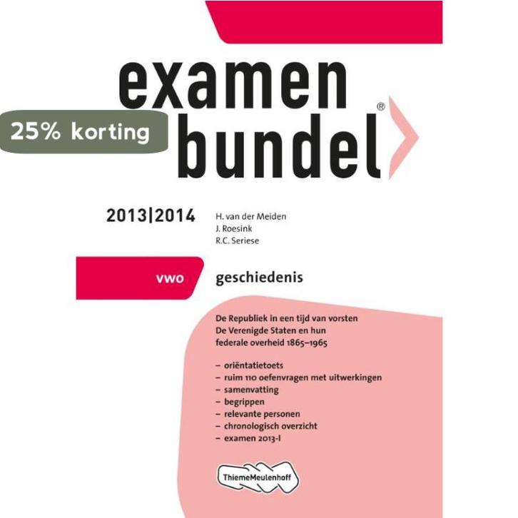Examenbundel 2013/2014 vwo Geschiedenis 9789006080391, Boeken, Schoolboeken, Gelezen, Verzenden