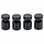 Afstandhouder zijgrip Alu Zwart 18x16mm (verpakt per 4 stuk, Nieuw in verpakking