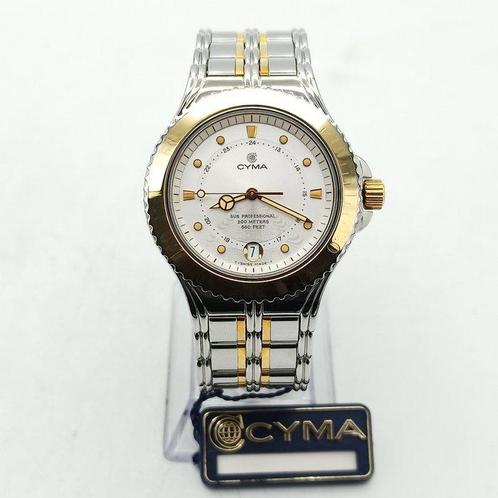 Cyma - Sub Professional - 200m/660ft - 18k Gold Bezel -, Sieraden, Tassen en Uiterlijk, Horloges | Heren