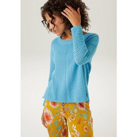 Aniston CASUAL Gebreide trui met expressief ajour-patroon, Kleding | Dames, Truien en Vesten, Nieuw, Verzenden