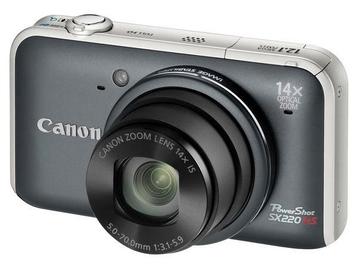 Canon PowerShot SX220 HS Digitale Compact Camera - Grijs beschikbaar voor biedingen