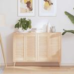 vidaXL Kastdeuren met lamellen 4 st 69x29,5 cm massief, Huis en Inrichting, Verzenden, Nieuw