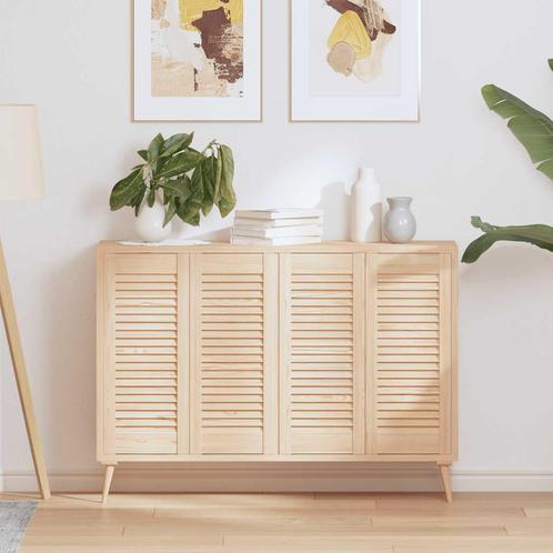 vidaXL Kastdeuren met lamellen 4 st 69x29,5 cm massief, Huis en Inrichting, Kasten | Overige, Nieuw, Verzenden