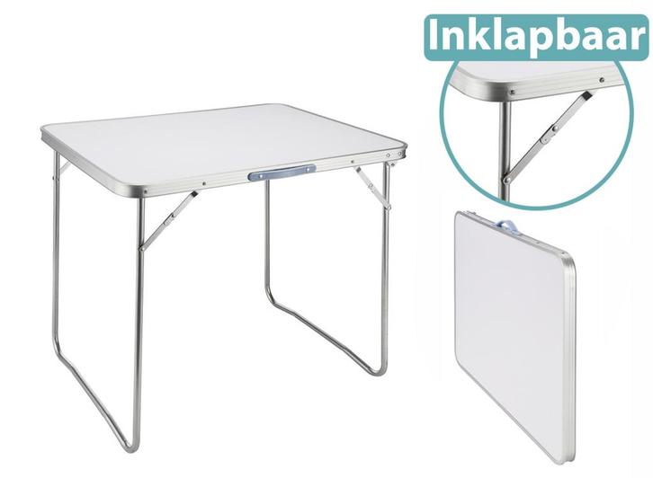 HI Campingtafel - Inklapbaar - 80 x 60 x 69 cm, Caravans en Kamperen, Kampeermeubelen, Nieuw, Verzenden