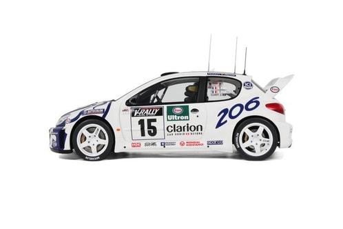 Otto Mobile 1:12 - Modelauto - Peugeot 206 WRC - Rally Tour, Hobby en Vrije tijd, Modelauto's | 1:5 tot 1:12