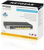 NETGEAR GS108PP - Netwerk Switch - Unmanaged - PoE+ - 8, Verzenden, Zo goed als nieuw