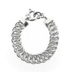 Robuuste zilveren schakel armband | 22 cm (zilveren armband), Sieraden, Tassen en Uiterlijk, Armbanden, Ophalen of Verzenden, Gebruikt