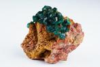 MALACHIET met DIOPTASE - HOGE KWALITEIT smaragd - groene