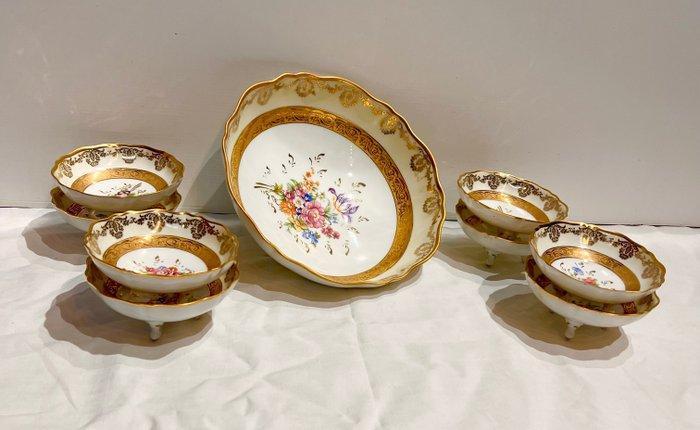 Limoges - Dessertservies (9) - Porselein, Antiek en Kunst, Antiek | Meubels | Tafels