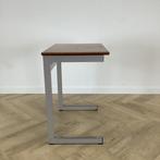 schooltafel (hxbxd) 76x70x50 cm, bruin blad - grijs, Huis en Inrichting, Ophalen of Verzenden, Gebruikt