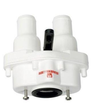 RM69 Tweewegkraan Slangaansluiting Recht, Watersport en Boten, Bootonderdelen, Nieuw, Ophalen of Verzenden