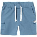 Korte cargo sweat broek Hajdar (provincial blue), Kinderen en Baby's, Kinderkleding | Maat 98, Nieuw, Jongen, Name It, Broek