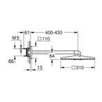 Regendoucheset Grohe Rainshower SmartActive Cube 31 cm met, Ophalen of Verzenden, Nieuw