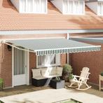 vidaXL Luifel handmatig uitschuifbaar 400x300 cm groen en, Verzenden, Nieuw