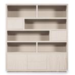 Kabinet Helsinki - 200cm - Taupe - 96282 - bergkasten, Huis en Inrichting, Nieuw, Overige materialen