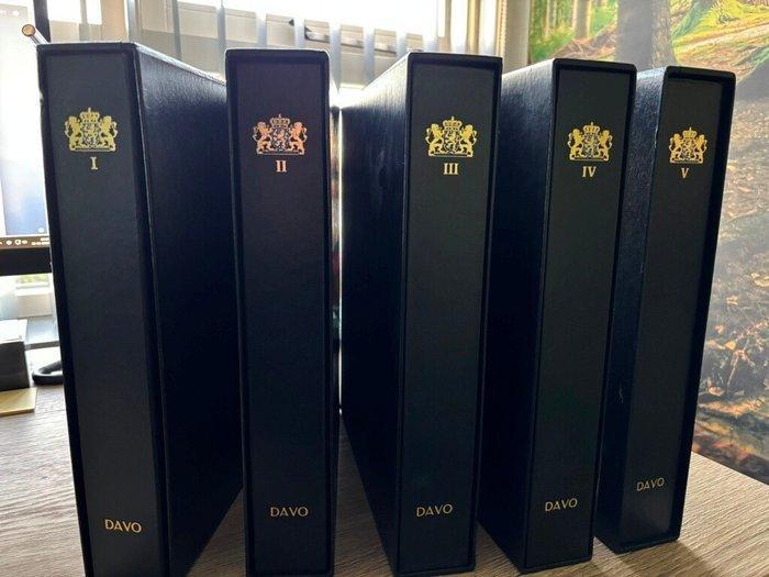 Nederland 1852/2007 - DAVO de Luxe Albums (gebruikt) 5 stuks, Postzegels en Munten, Postzegels | Nederland