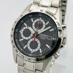 Seiko - Seiko Chronograph Black Rally Dial 100m - Zonder