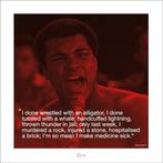 Kunstdruk Muhammad Ali iQuote Sick 40x40cm, Verzenden, Nieuw