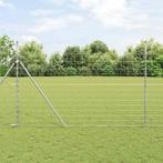 vidaXL Weidehekwerk Zilver 25 x 1.6 m Gegalvaniseerd staal, Tuin en Terras, Verzenden, Nieuw, IJzer