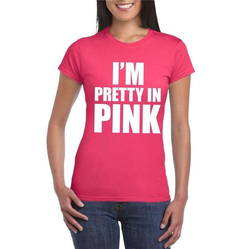 I am pretty in pink shirt roze dames - Kleuren thema shirts, Kleding | Dames, Carnavalskleding en Feestkleding, Ophalen of Verzenden