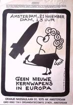 Geen nieuwe kernwapens in Europa - Poster by Opland, Verzamelen, Verzenden, Nieuw, Overige onderwerpen, Met lijst