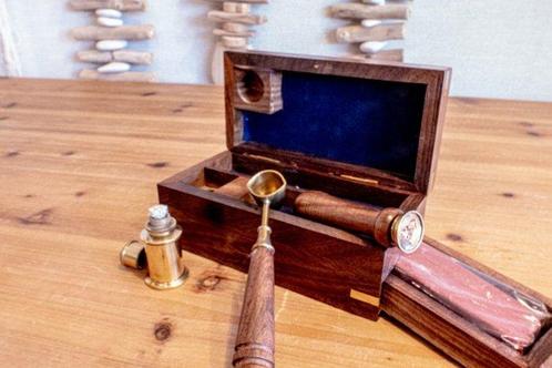 Sextant - Hout, Messing - NO RESERVE - Siegelset, Antiek en Kunst, Curiosa en Brocante