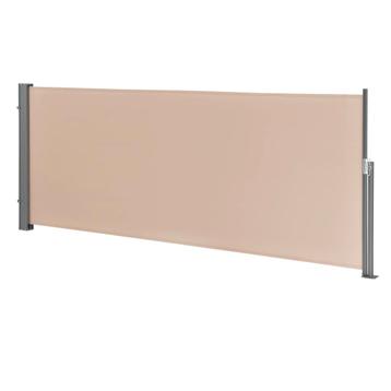 Windscherm uittrekbaar zijluifel 140x300 cm zandkleurig beschikbaar voor biedingen