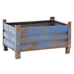 Gebruikte Stapelbak staal vaste constructie met vier, Ophalen of Verzenden